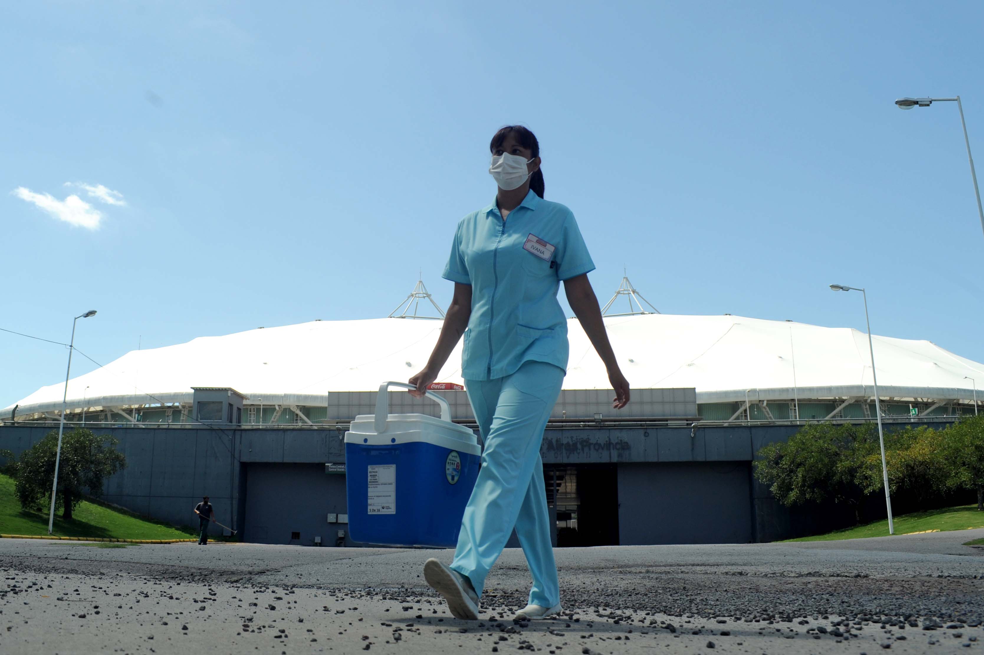 Vacunación pcia de Buenos Aires. Estadio Diego Armando Maradona.( Ex Ciudad de La Plata) La Plata. 23/02/2021