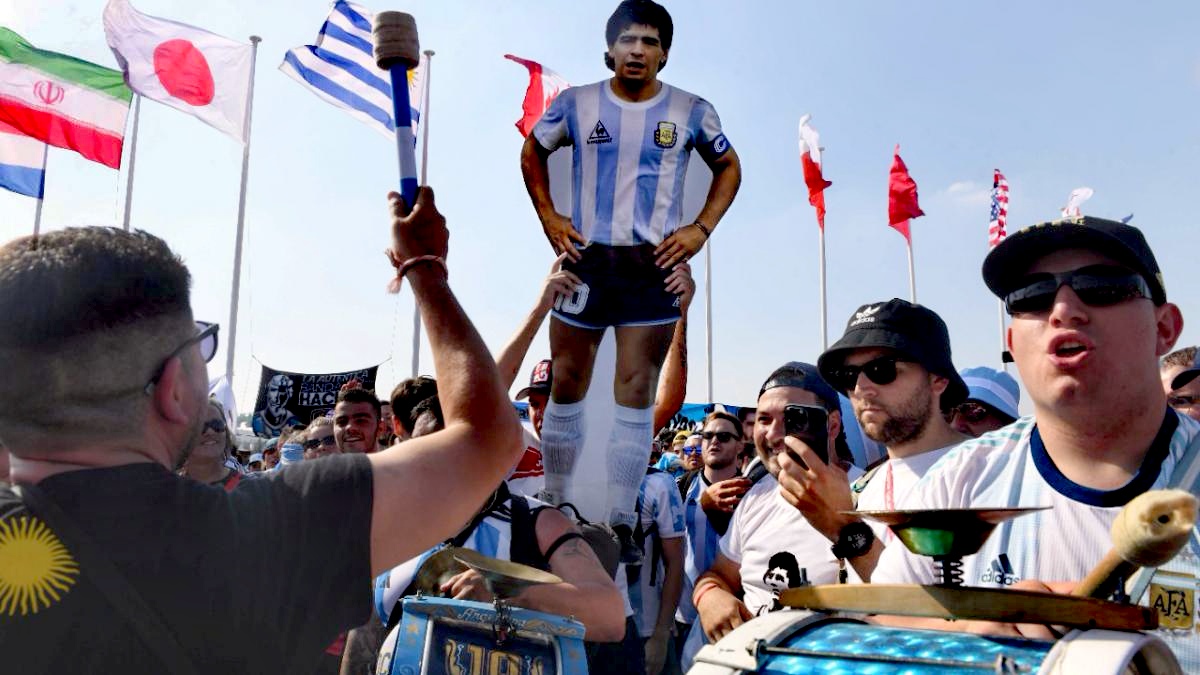 El-Argentino-Hinchas argentinos en Qatar