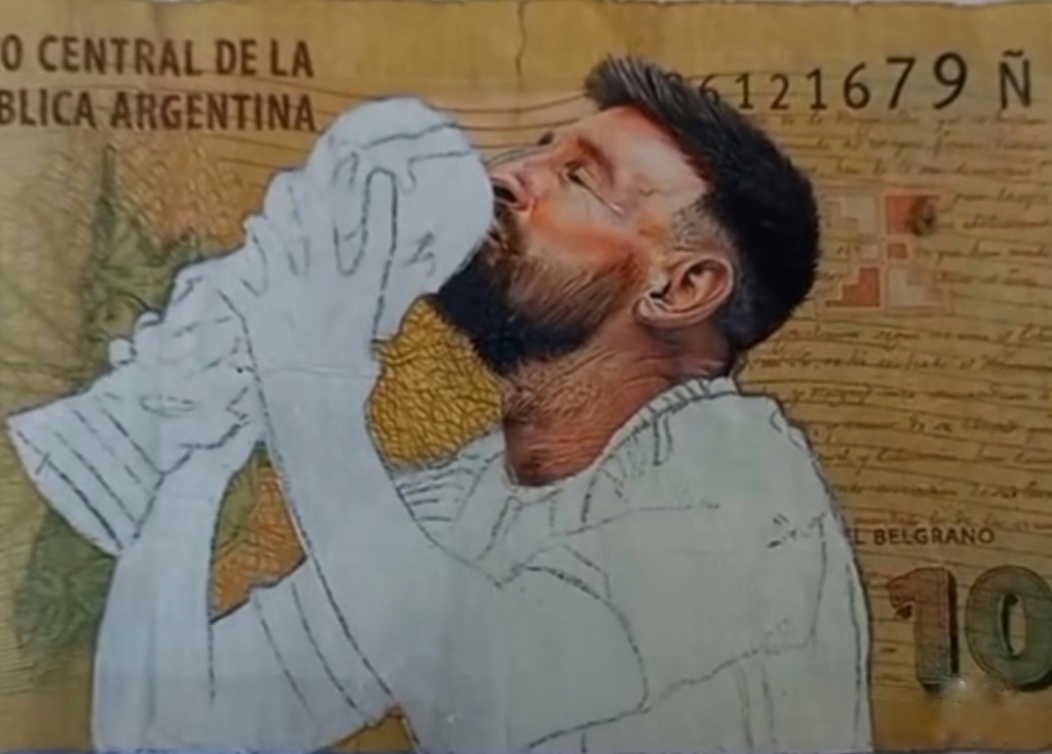El-Argentino-Billete de Lionel Messi.