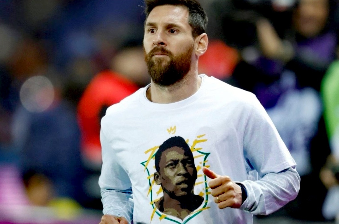 El-Argentino-Lionel Messi homenajeó a Pelé