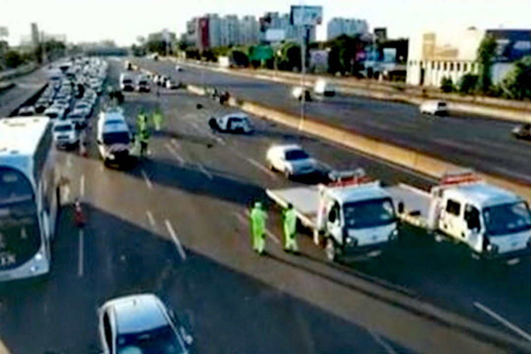 El-Argentino-Choque múltiple en Panamericana