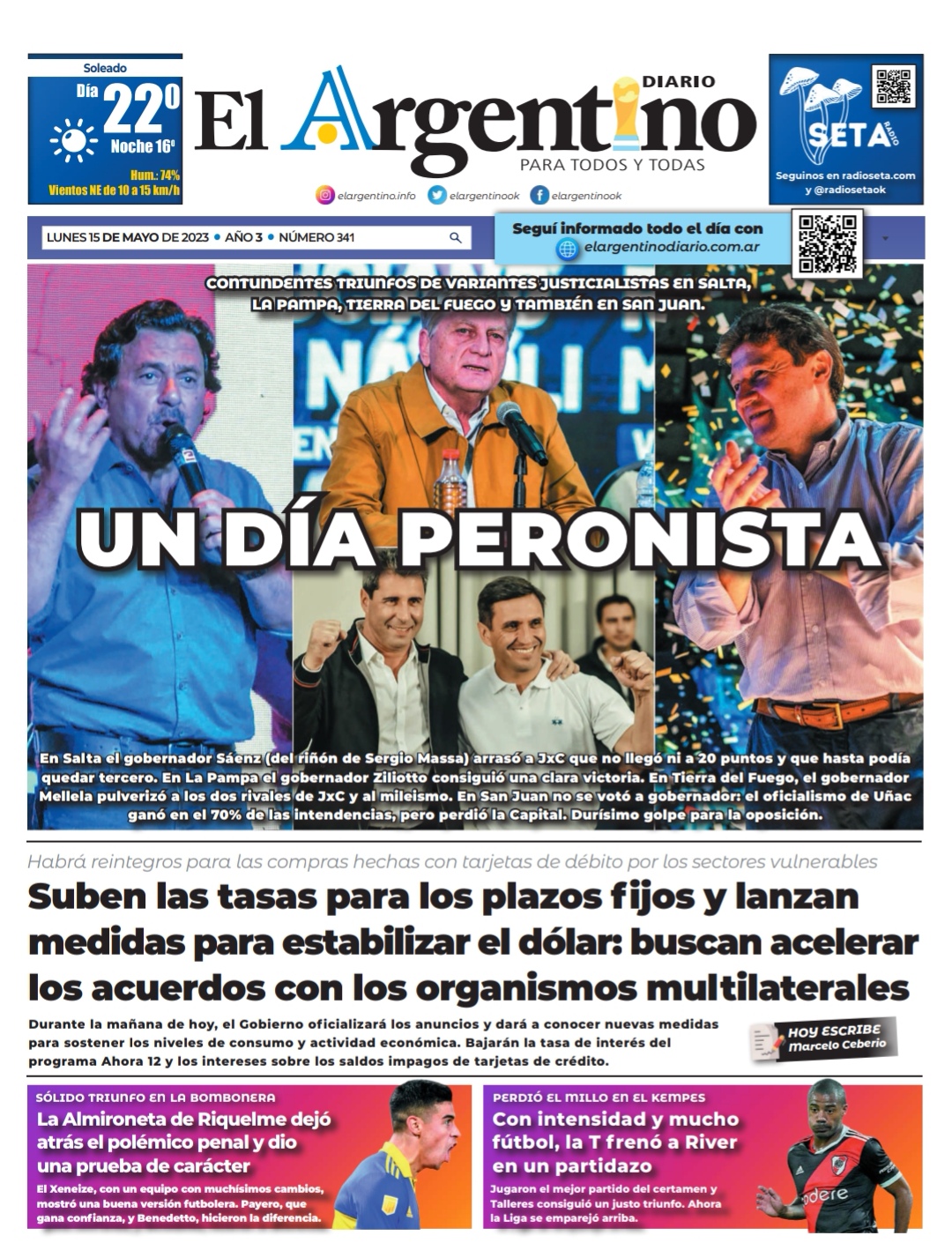 El-Argentino-Tapa-15-05-2023