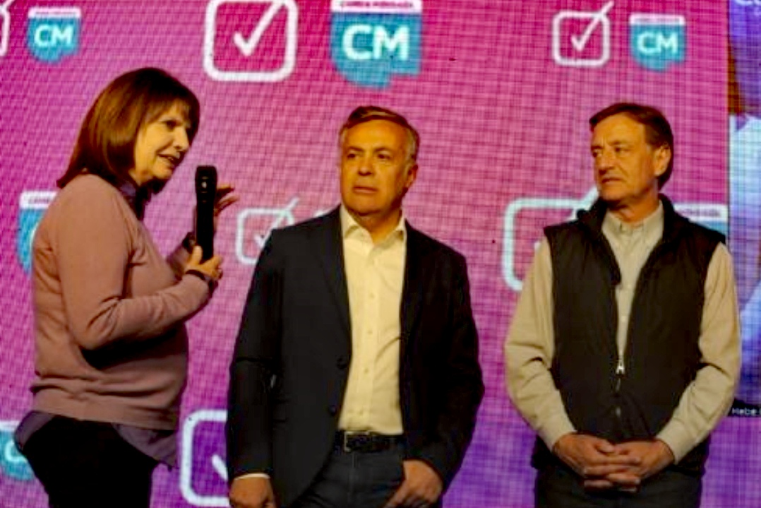 El-Argentino-Elecciones en Mendoza-Cornejo junto a Bullrich.