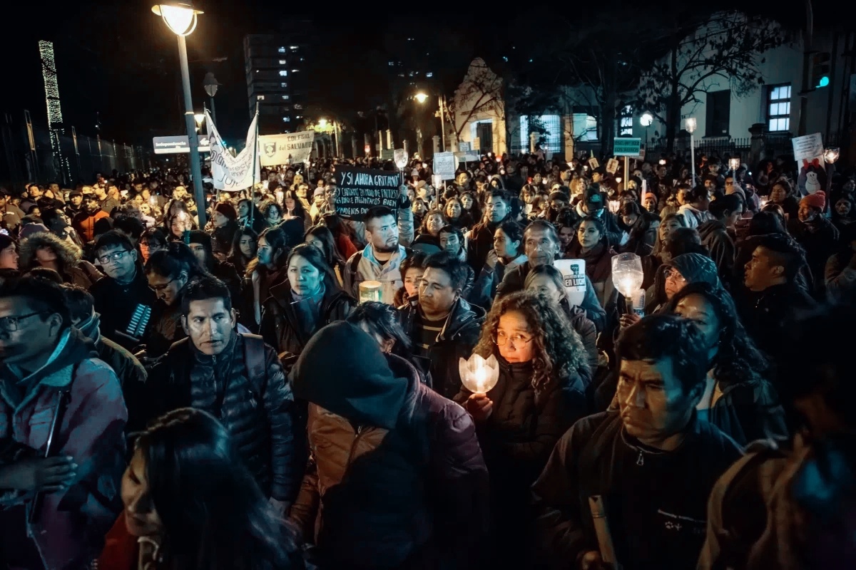 El-Argentino-Marcha de antorchas en Jujuy.