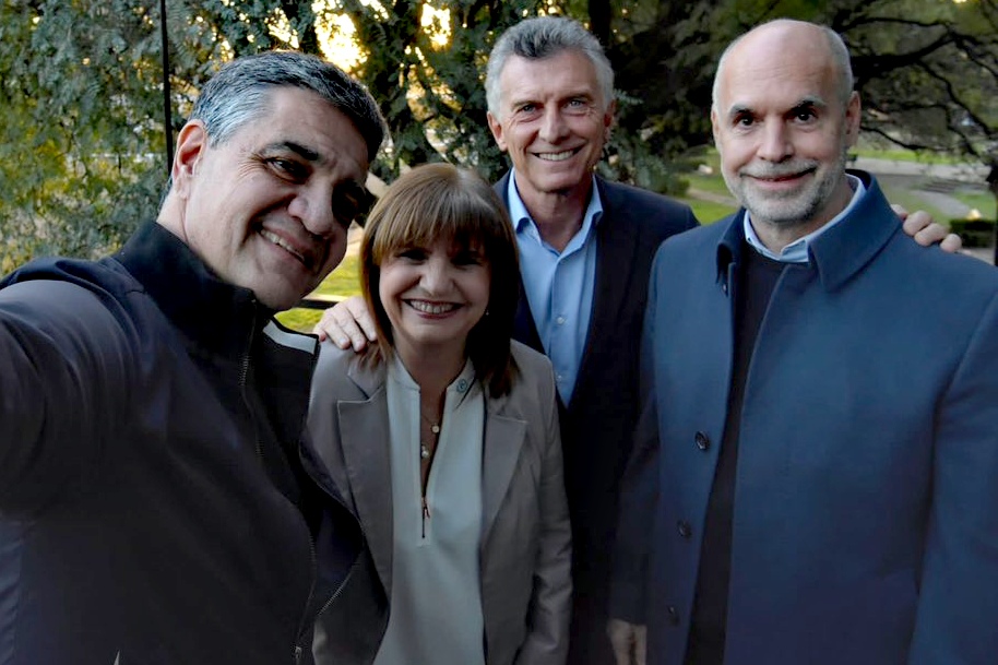 El-Argentino-Jorge Macri, Patricia Bullrich, Mauricio Macri, Horacio Rodríguez Larreta.