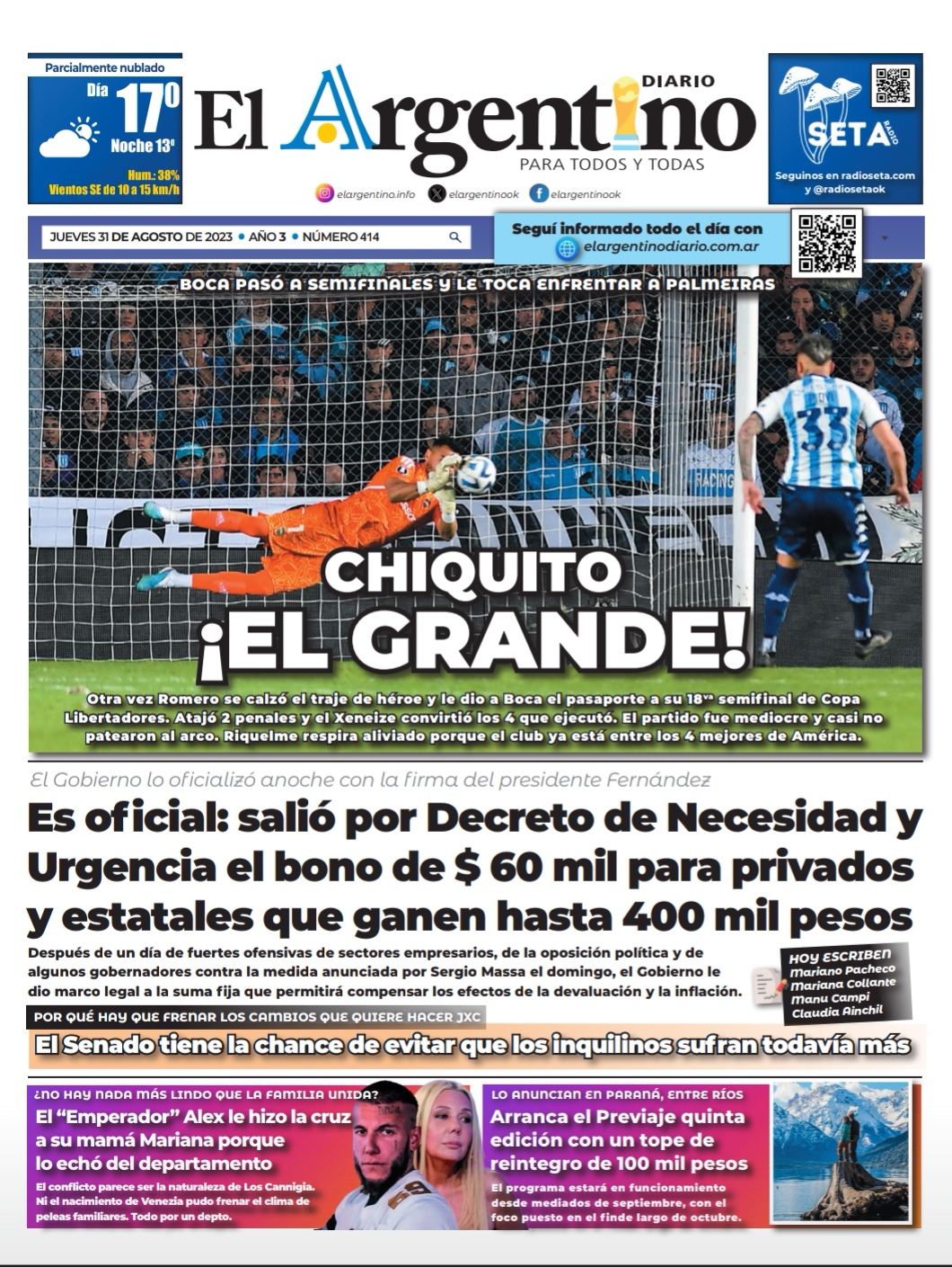 El-Argentino-Tapa-31-08-2023