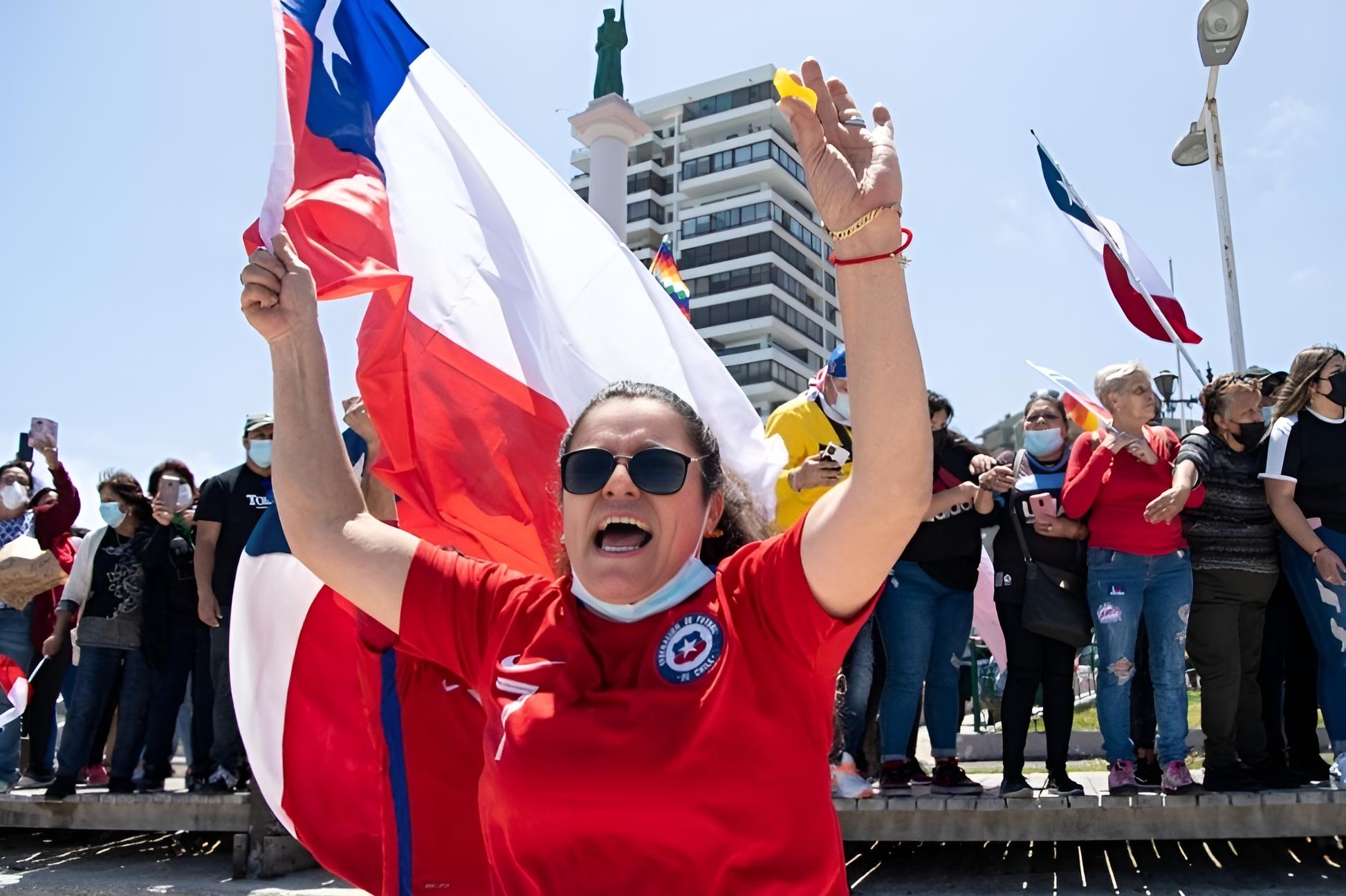 El-Argentino-Manifestación en Chile.