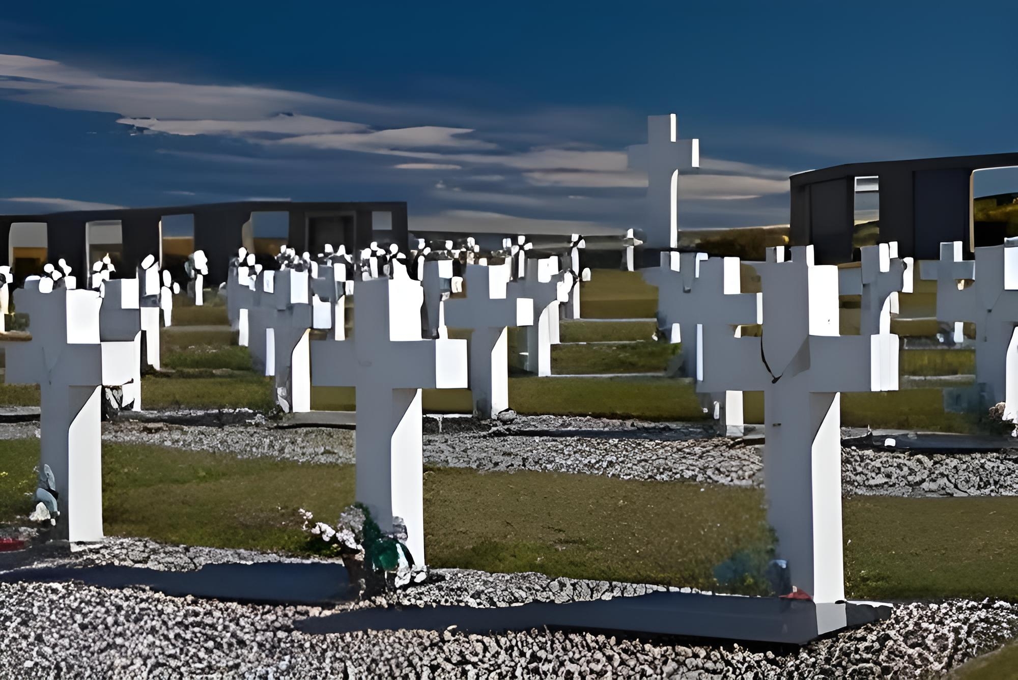 El-Argentino-Cementerio de Darwin-Islas Malvinas.