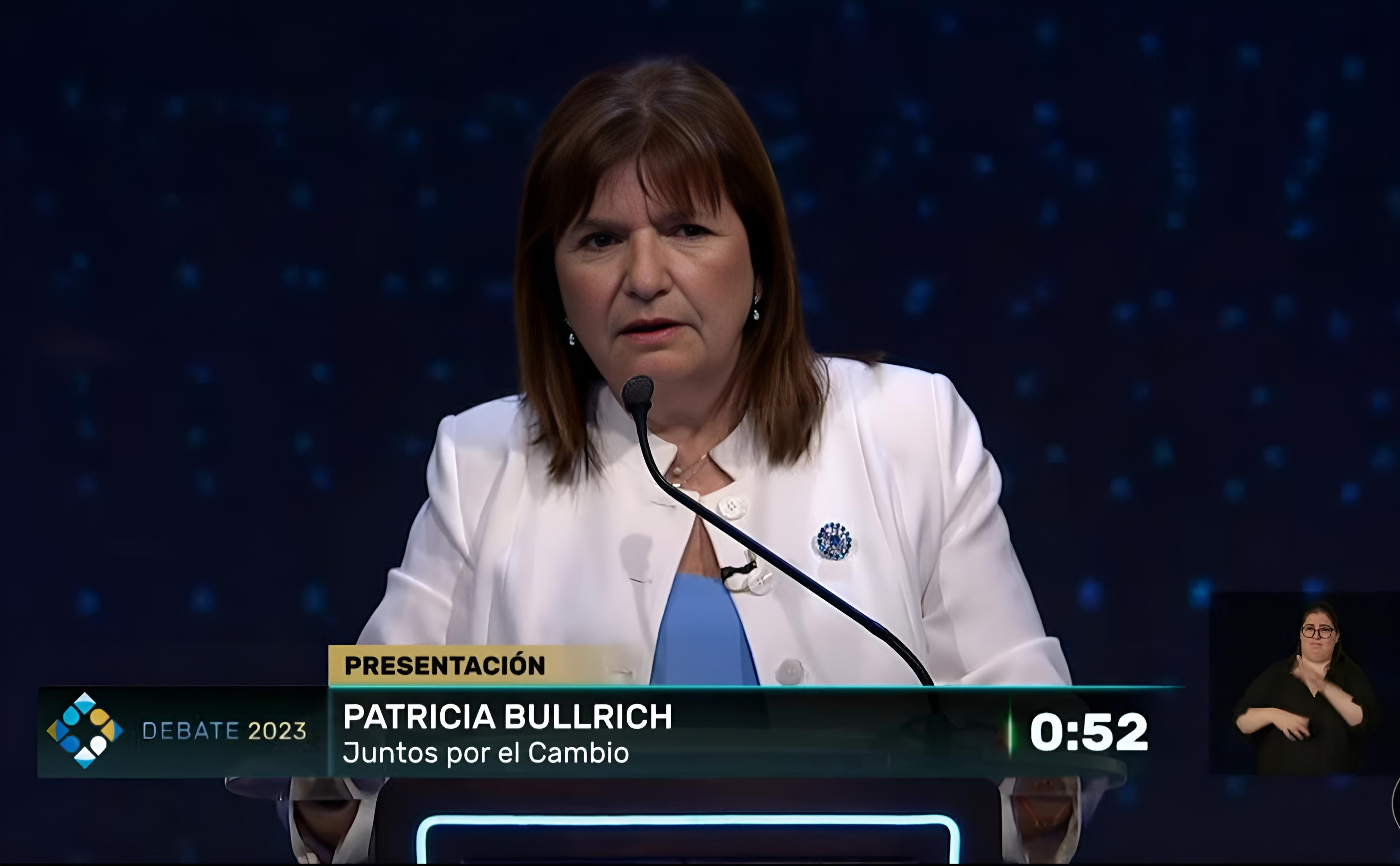 El-Argentino-Patricia Bullrich-Debate presidencial.