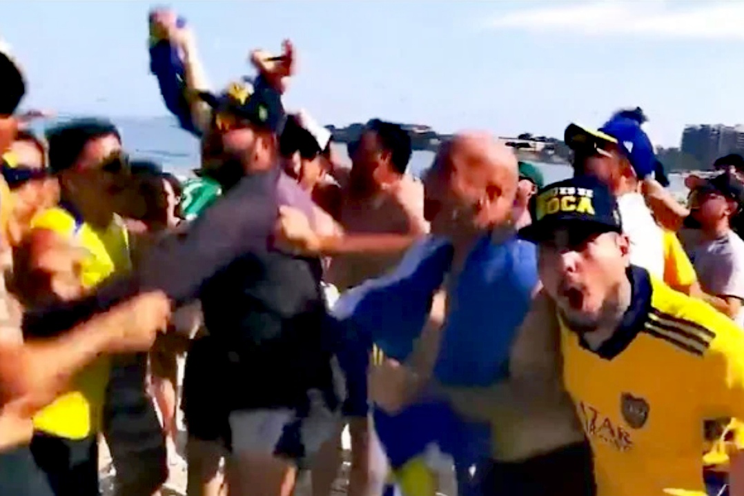 El-Argentino-Hinchas de Boca en Río de Janeiro.