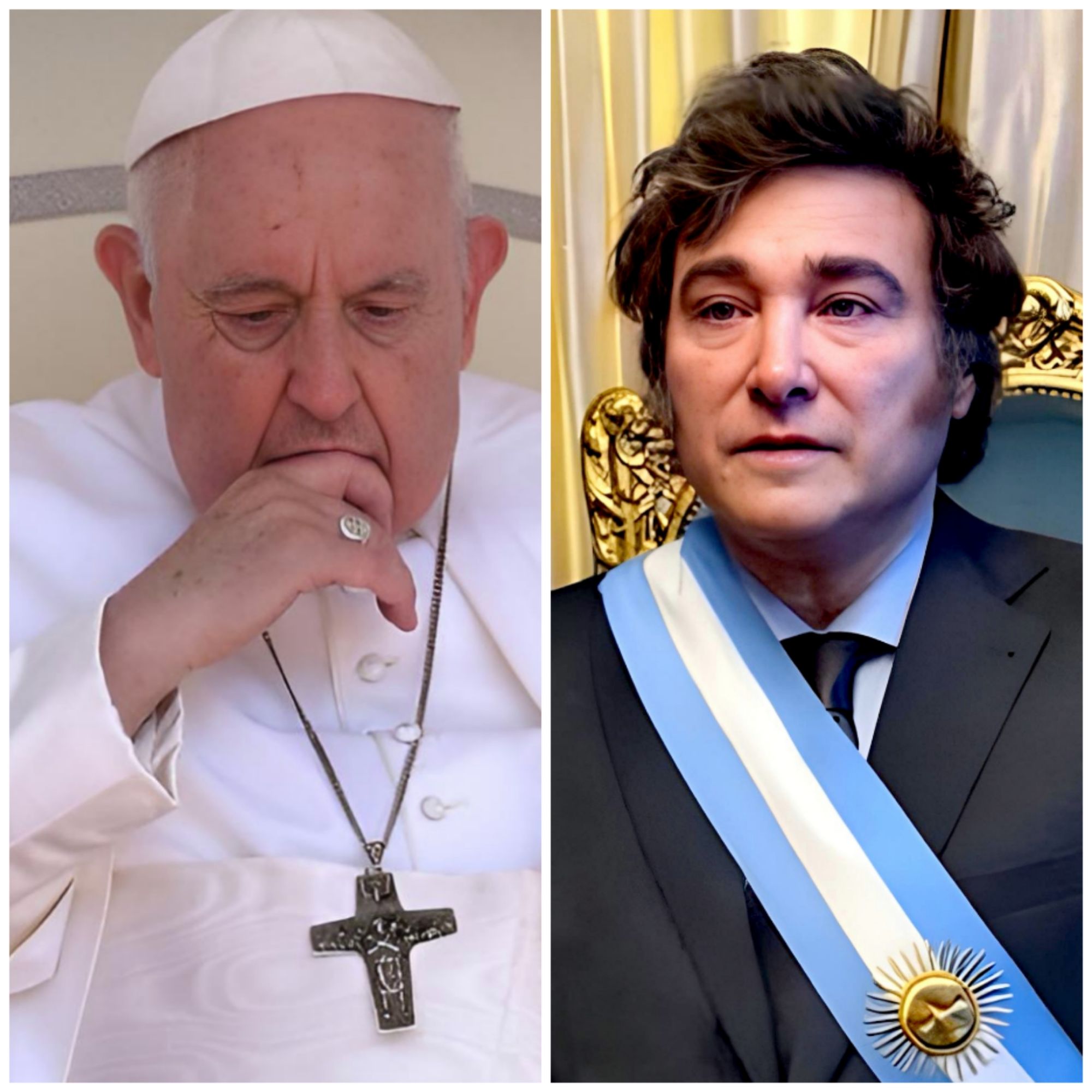 El-Argentino-Papa Francisco-Javier Milei.