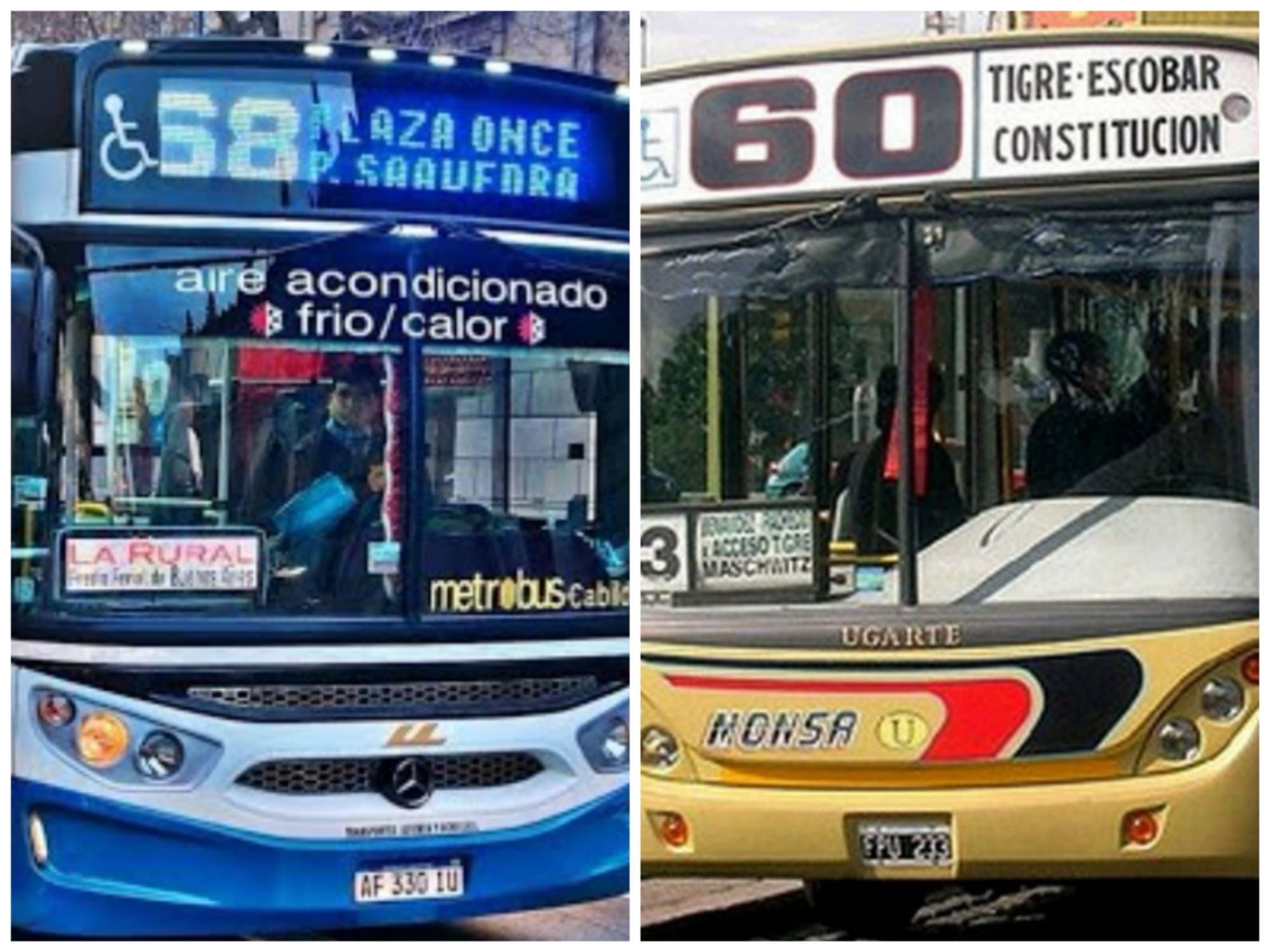 El Argentino Diario-Choque de Colectivos líneas 68 y 60 en Belgrano.