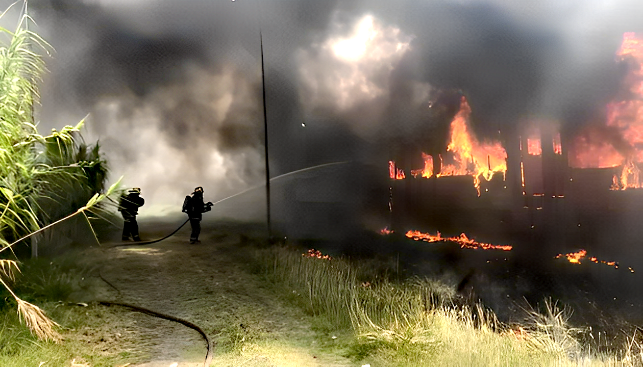 El Argentino Diario-Incendio de vagones en Gerli.
