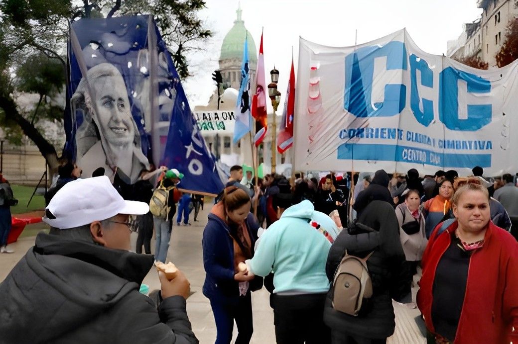 El Argentino Diario-Manifestación frente al Congreso.