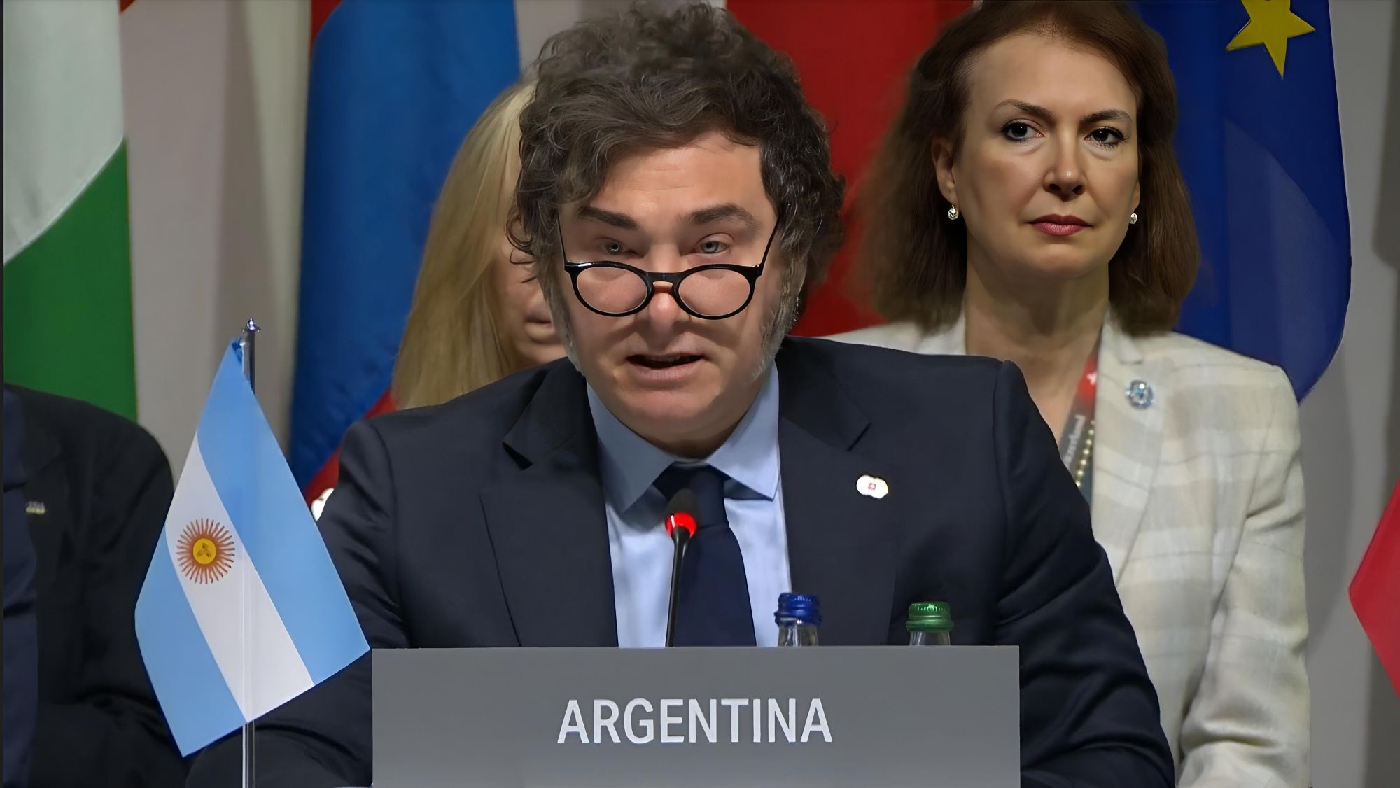 El Argentino Diario-Javier Milei-Cumbre de Paz el Suiza.