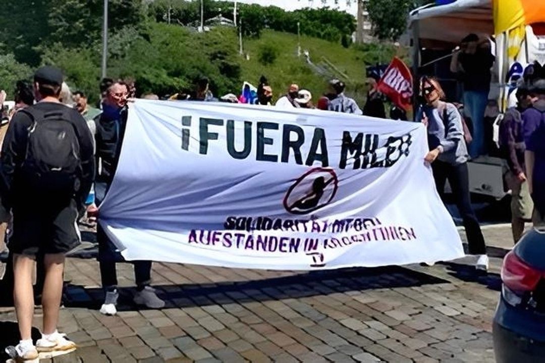 El Argentino Diario-Protestas en Alemania contra Milei.