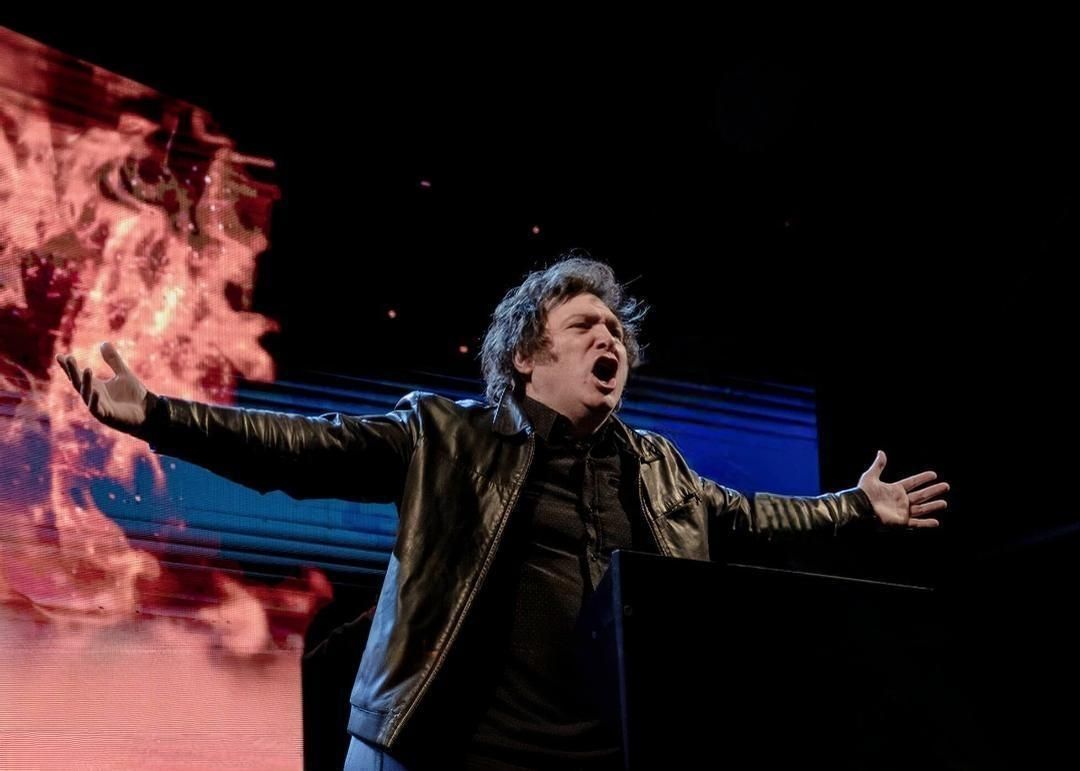 El Argentino Diario-Javier Milei en Parque Lezama.