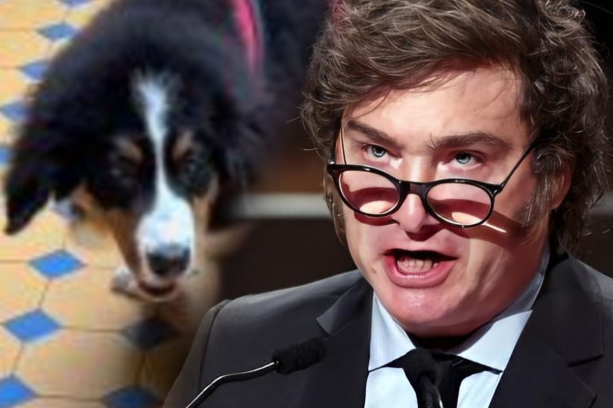 El Argentino Diario-Javier Milei y el perro de la Rosada.