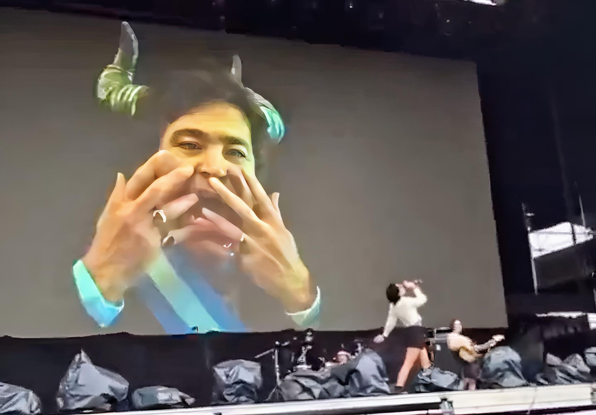 El Argentino Diario-Captura del video de Milei en Lollapaloza.