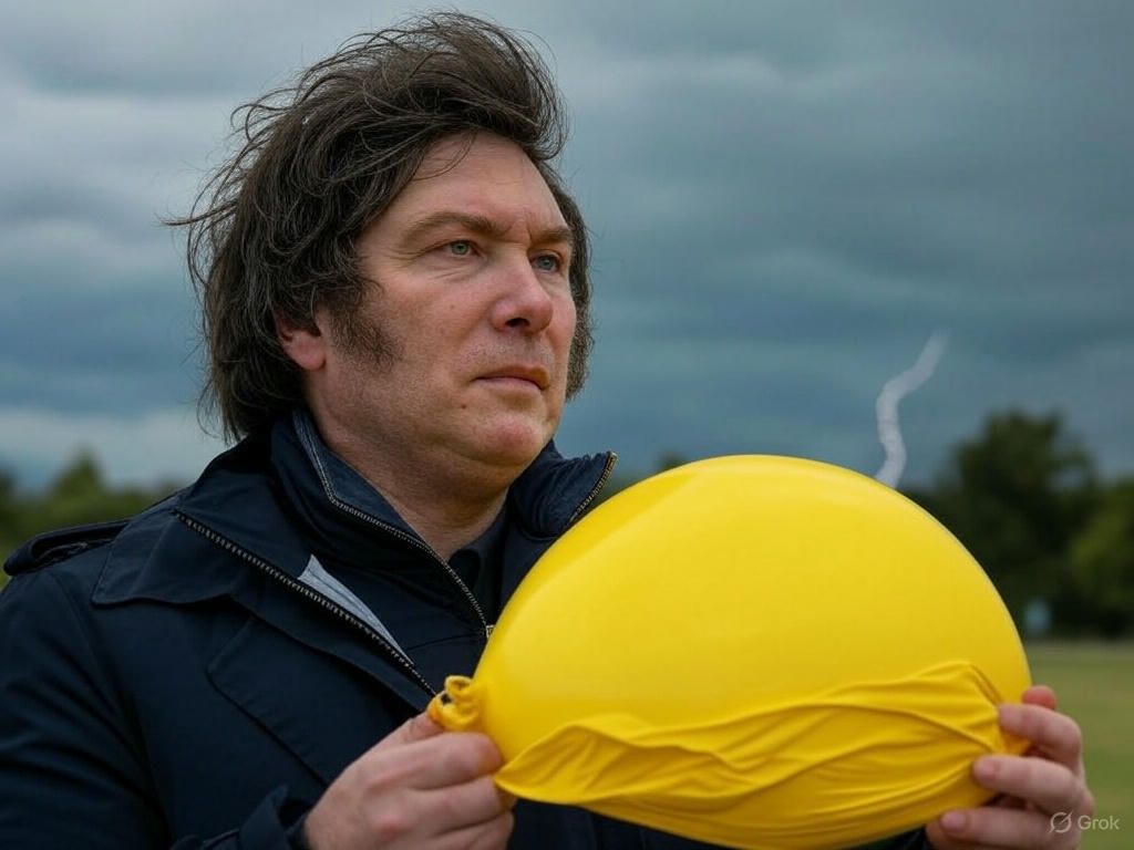 El Argentino Diario-Javier Milei y el globo que se desinfla.