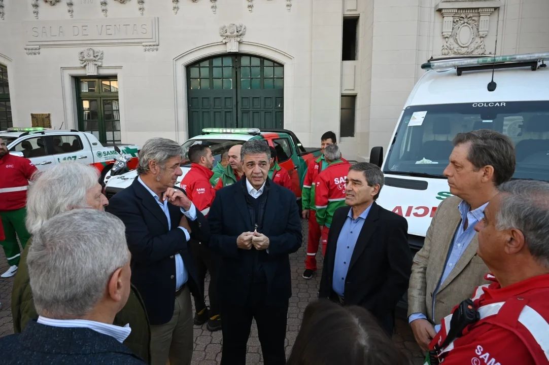 El Argentino Diario-Jorge Macri inauguró base de SAME en La Rural.
