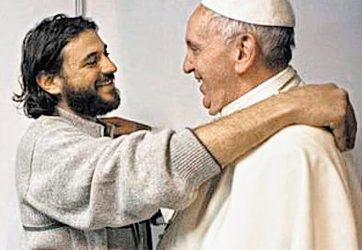 El Argentino Diario-Juan Grabois junto al Papa Francisco.