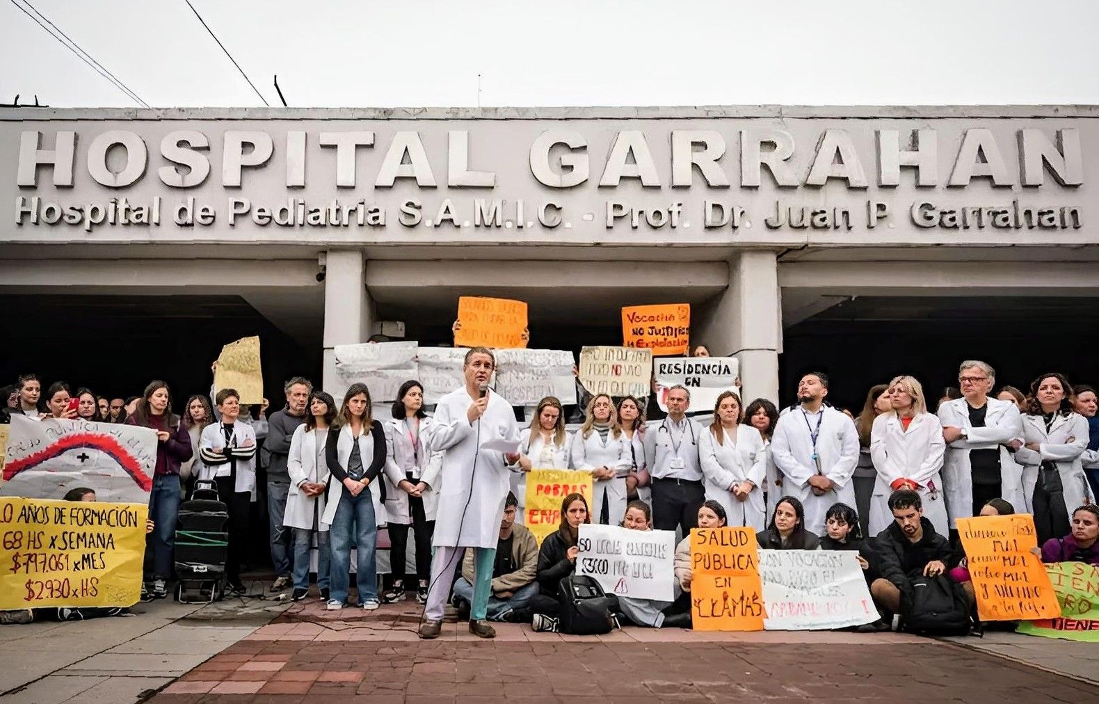 El Argentino Diario-Hospital Garrahan-Protesta.