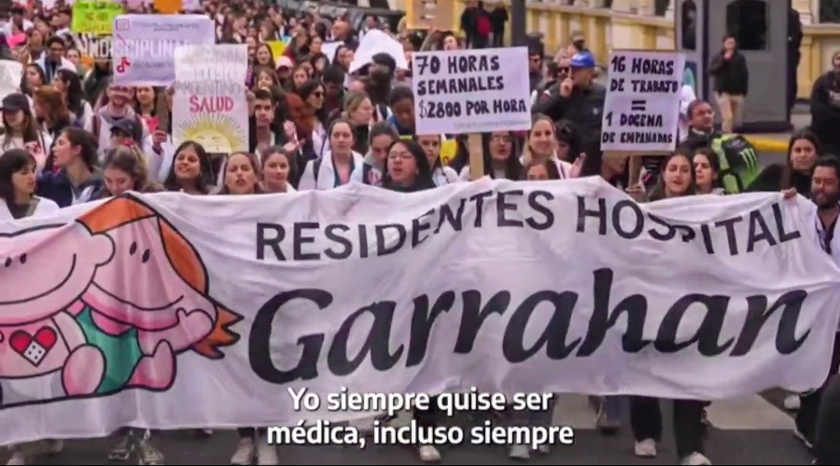 El Argentino Diario-Captura del video de Cristina con testimonios sobre el Garrahan.