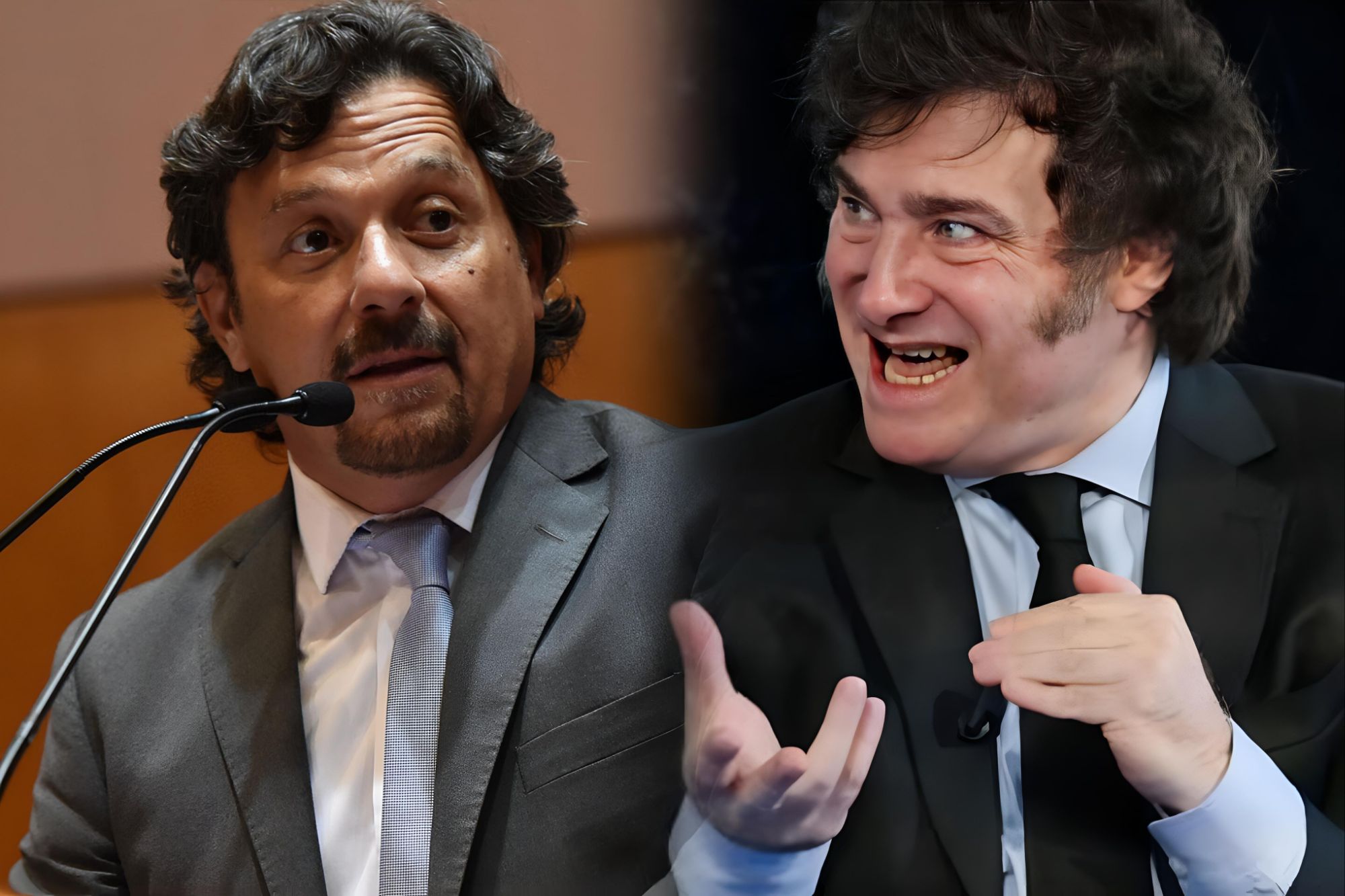 El Argentino diario-Gobernador de Salta Gustavo Sáenz-Javier Milei.