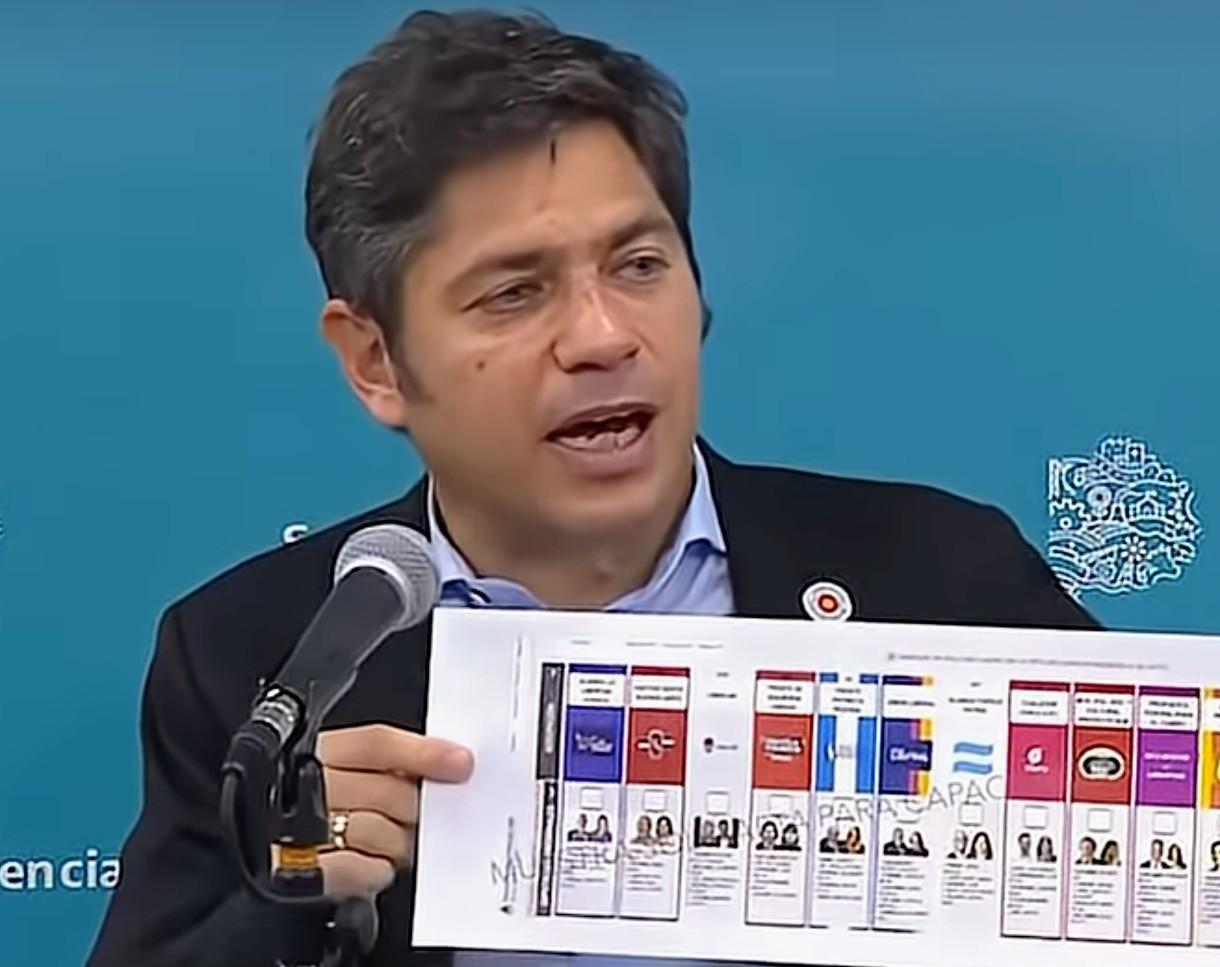 El Argentino Diario-Axel Kicillof, boleta única, sistema electoral, críticas, costos, fraude, Elecciones 2025, Buenos Aires, Javier Milei,