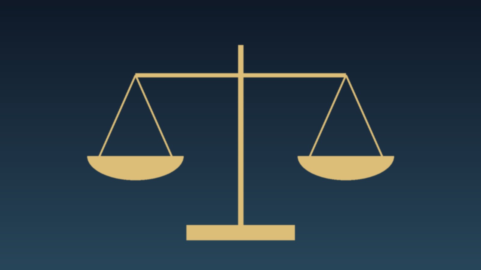 Ilustración abstracta de una balanza de la justicia