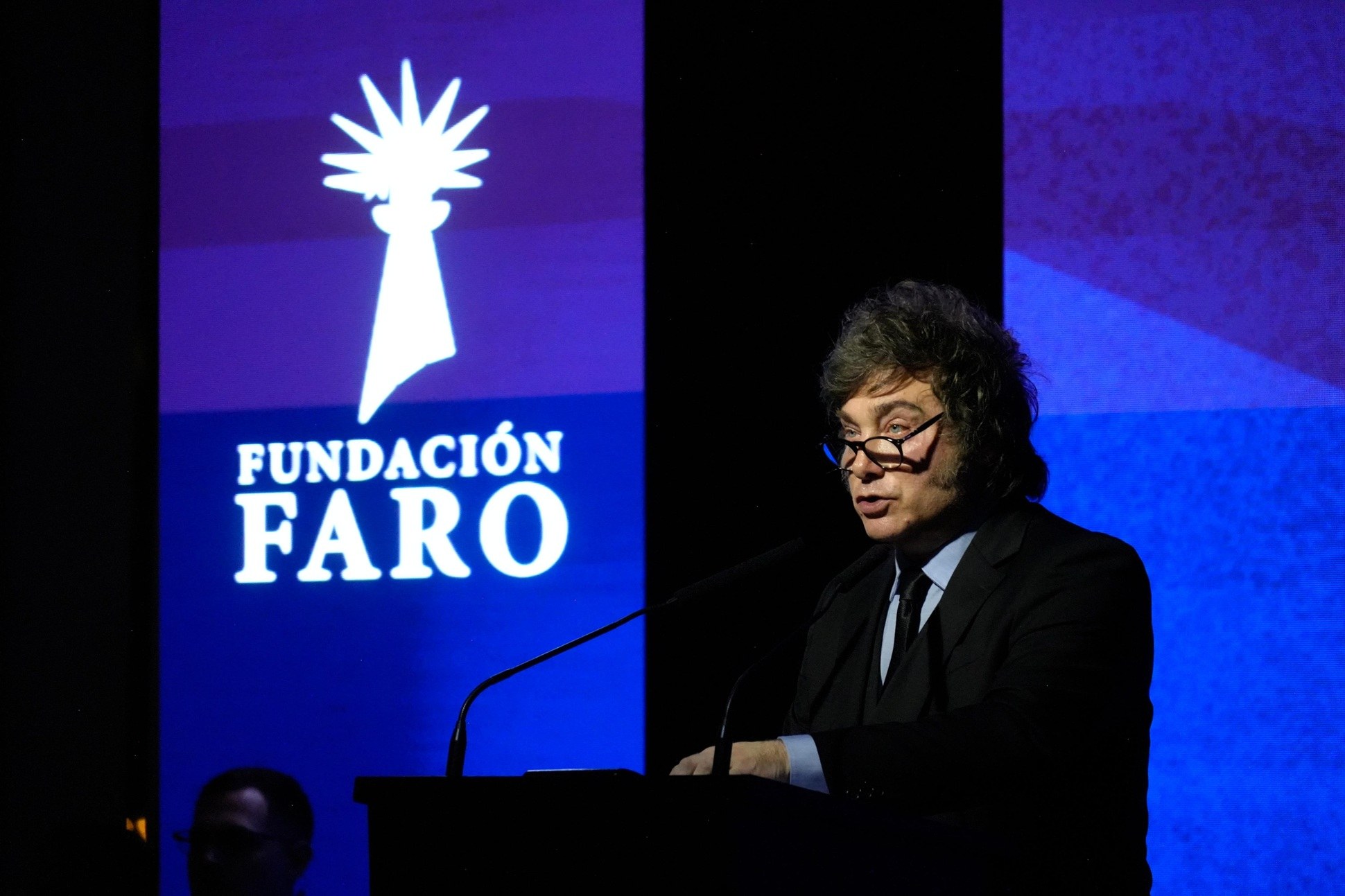 Javier Milei habla en la cena anual de la Fundación Faro