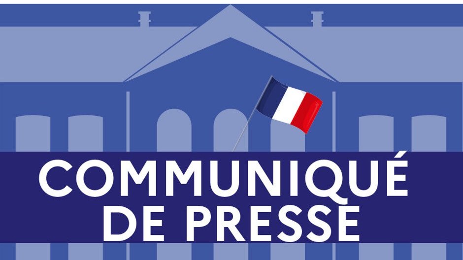 Placa de comunicado de prensa de la prefectura de Pas-de-Calais